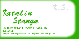 katalin stanga business card